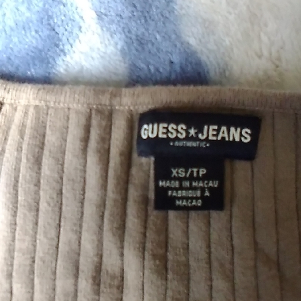 Guess Brown Ribbed Knit Top - Picture 3 of 3